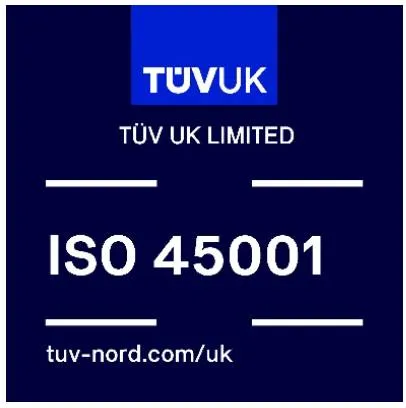 SAN Engineering ISO 45001 certification logo