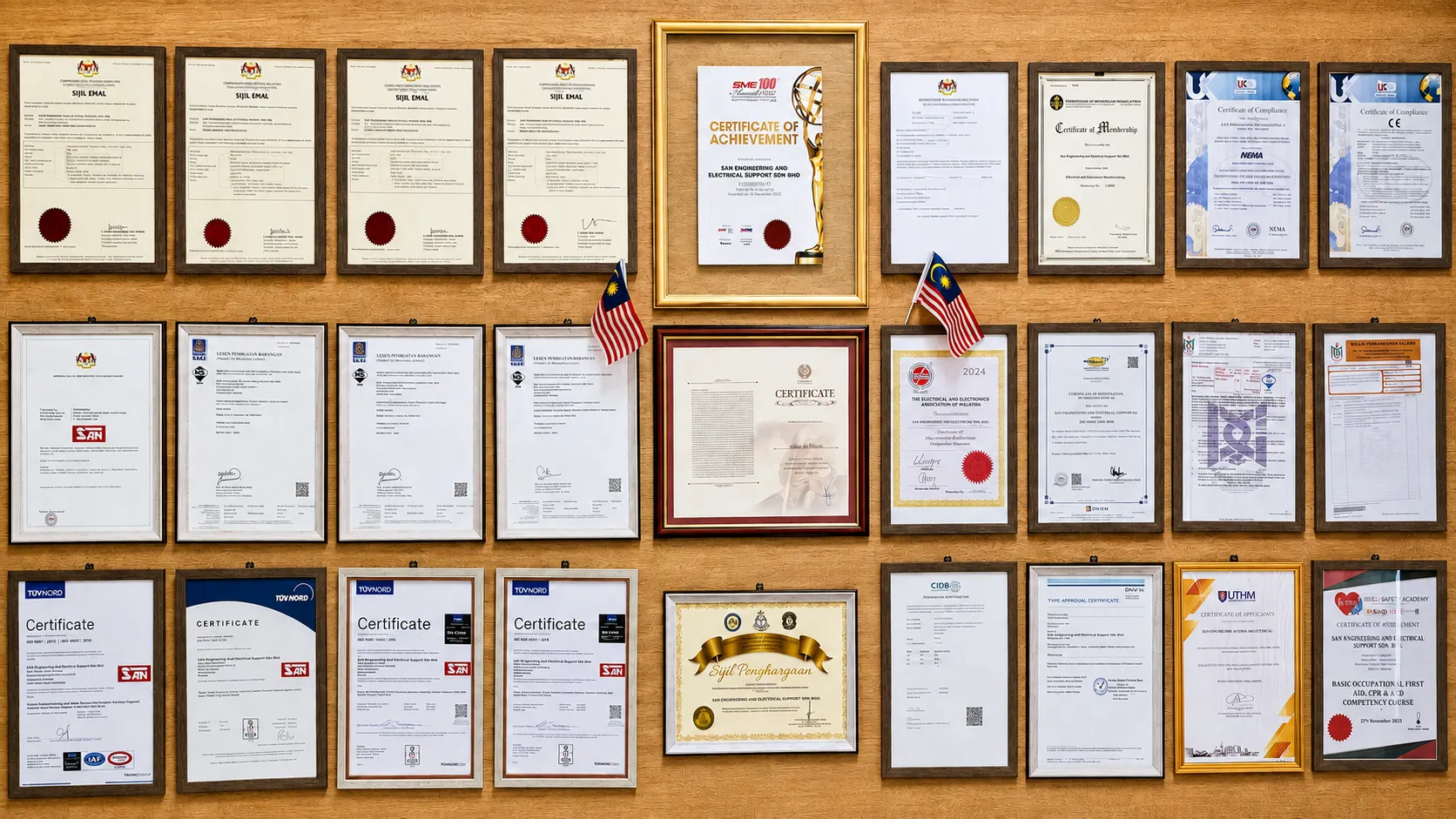 SAN Engineering certifications and standards